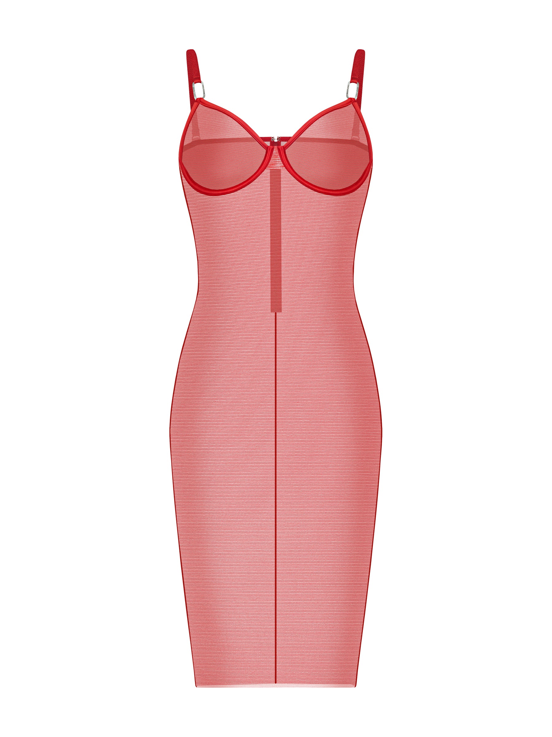 Nina Red Midi Dress