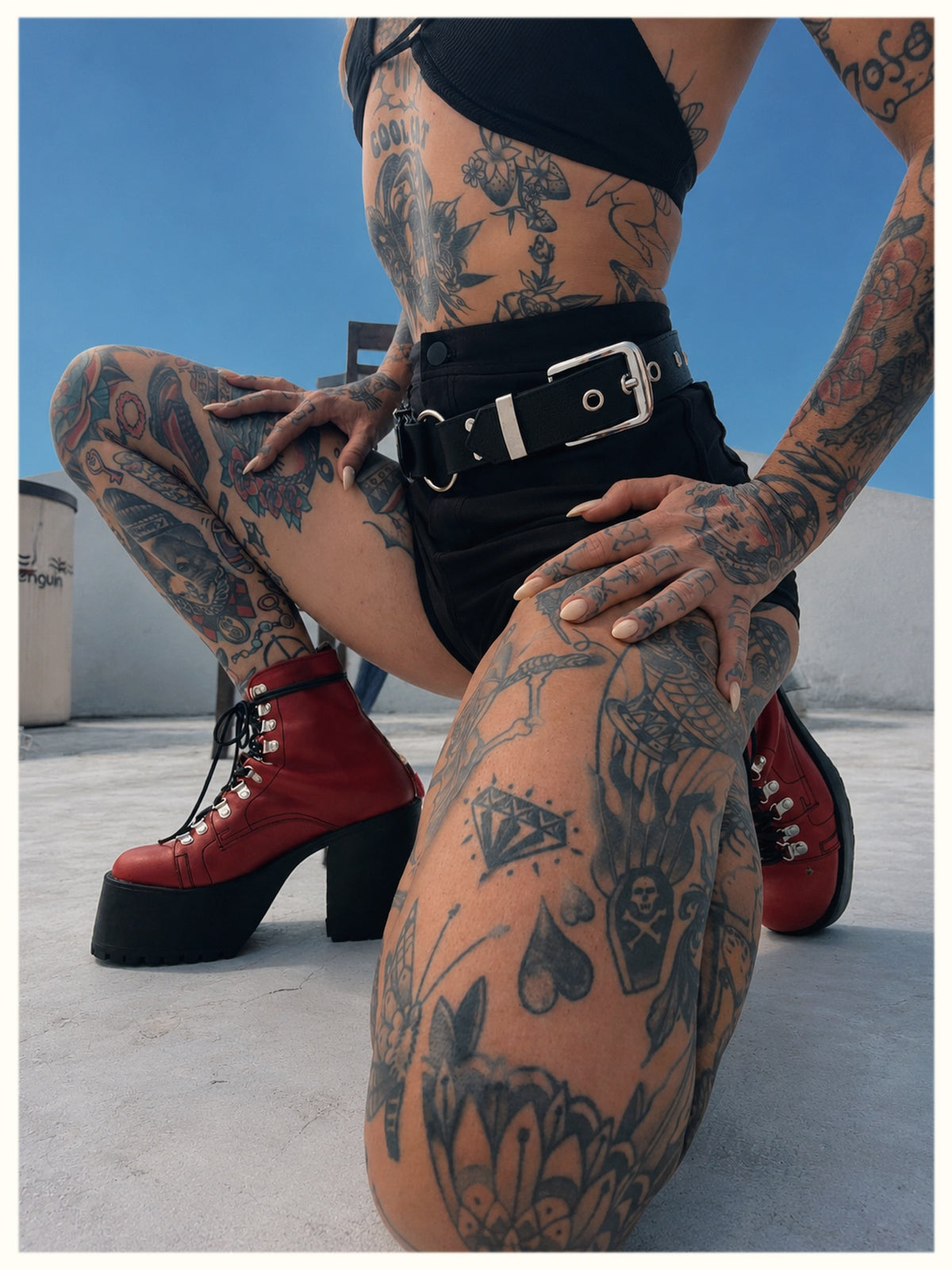 Astra Boots — Double Buckled Belt
