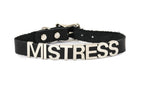 Funk Plus - Leren naam choker - Zwart