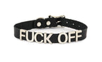 Funk Plus - Leren naam choker - Zwart