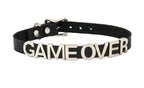 Funk Plus - Leren naam choker - Zwart