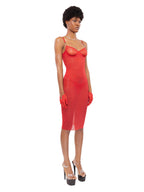 Nina Red Midi Dress