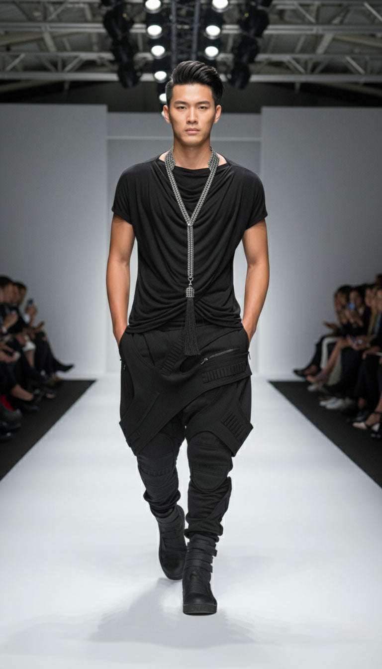 Beaded Tailored Collar with Removable Tie- 6 Looks in 1