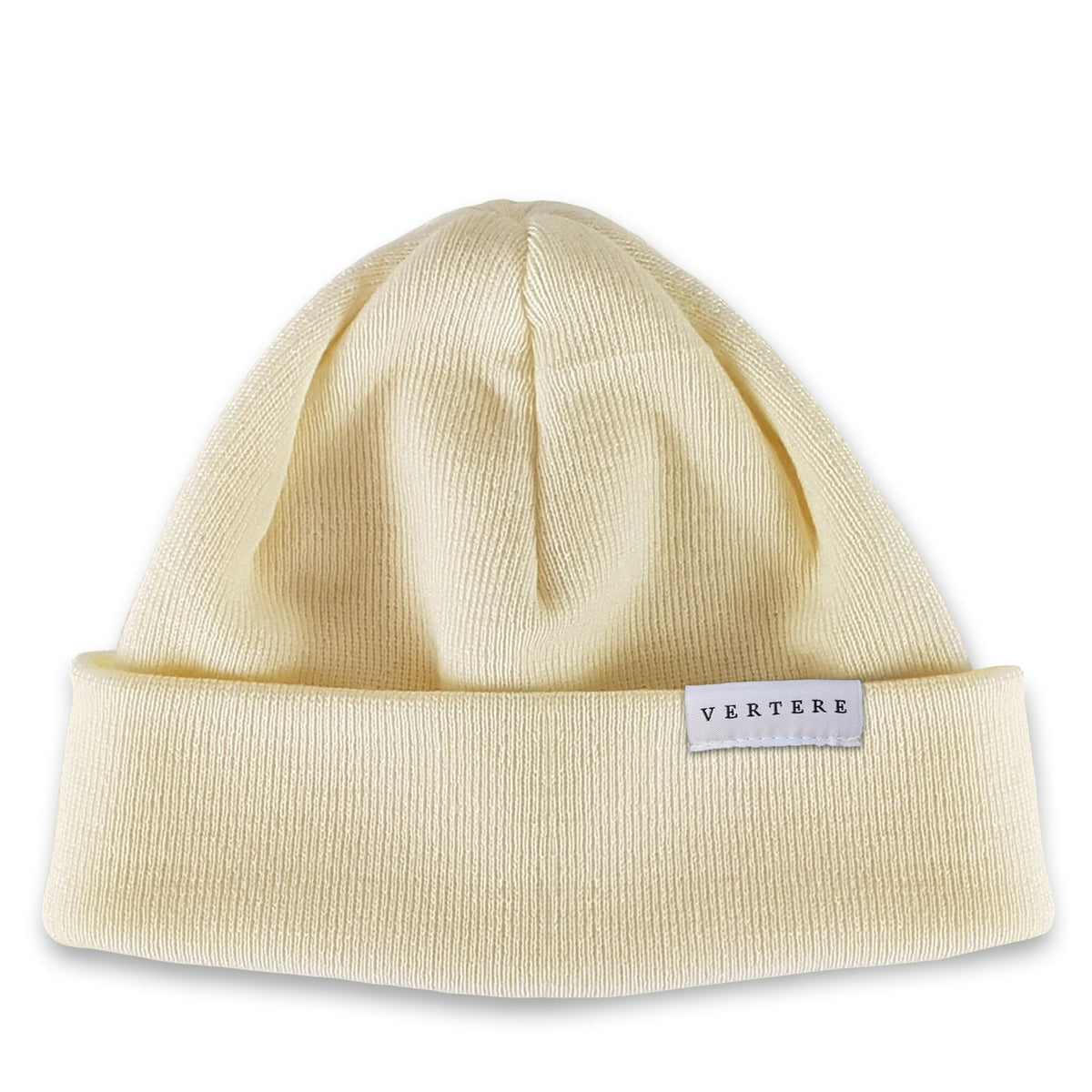 Vertere Berlin — Short Merino Beanie (Off White)