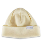 SHORT MERINO BEANIE - OFFWHITE