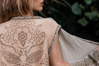 Bee Cosmic Laser Cut Vest (Beige)
