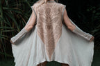 Bee Cosmic Laser Cut Vest (Beige)