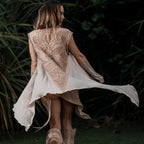 Bee Cosmic Laser Cut Vest (Beige)