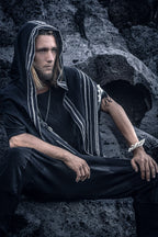 Black Ombre Fringe Hood