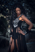 Yin Yang Tribal Sequin Fringe Top