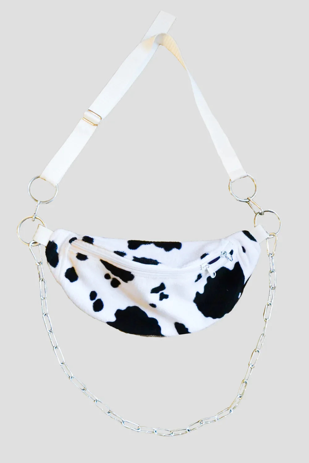 Princess Tiramisu - Fluffy Bum Bag – Cow Print