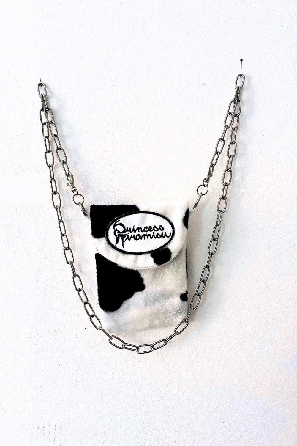Princess Tiramisu - Fluffy Phone Bag - Cow Print