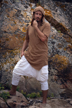 Drop Crotch Harem Pants