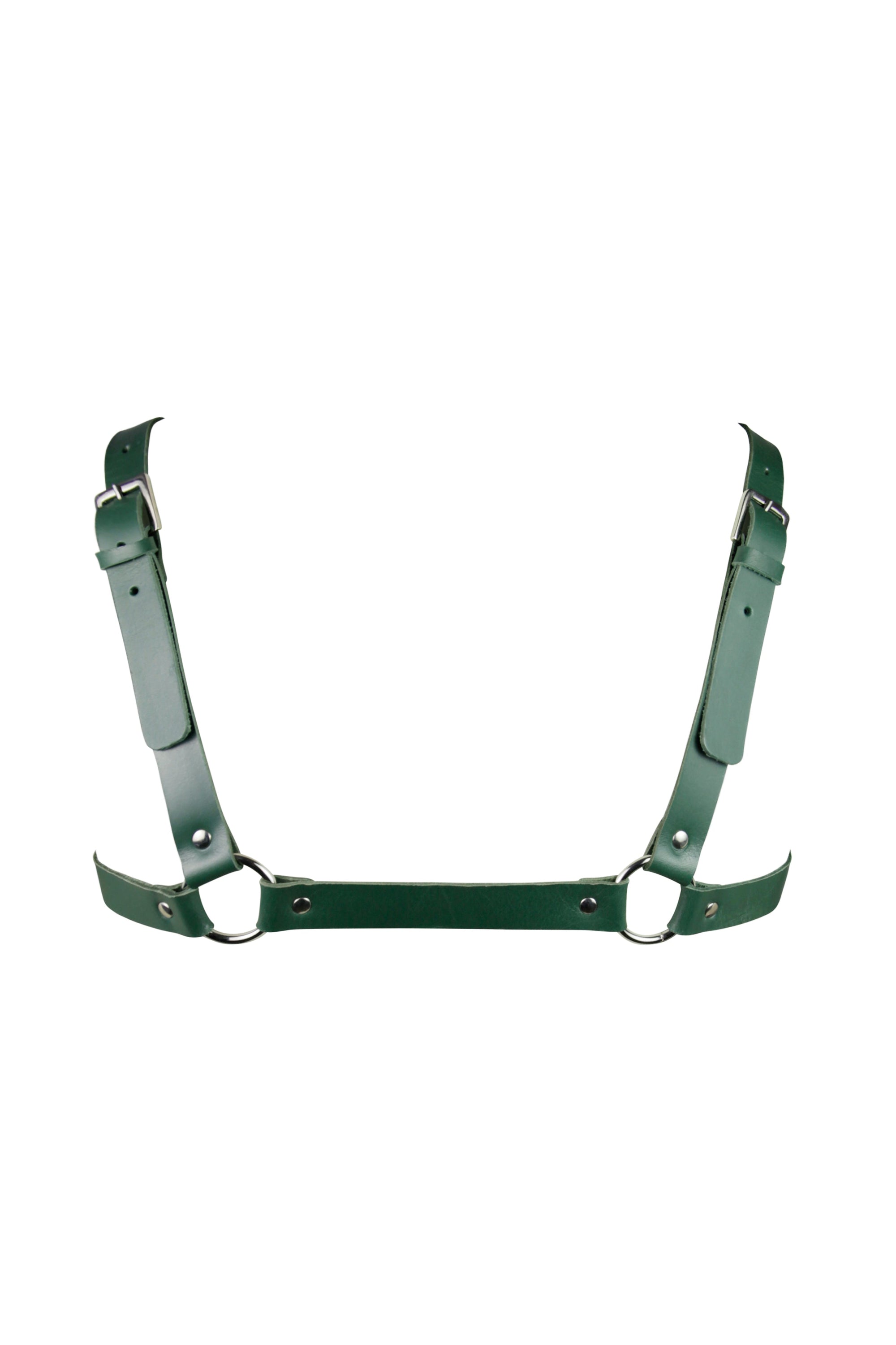 Studio Moonbow - Leather Chest Harness – Green
