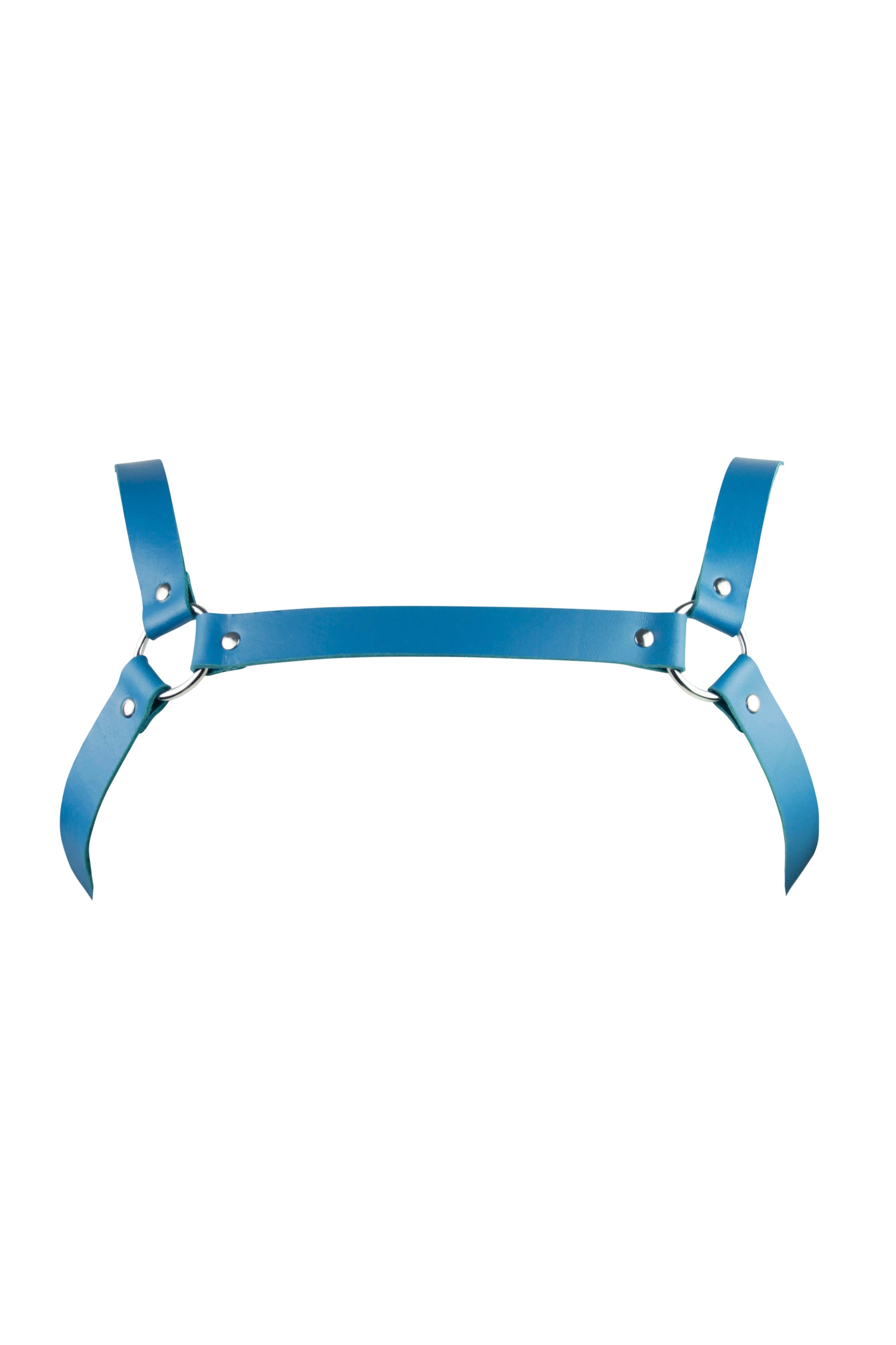 Studio Moonbow - Leather chest harness - Blue