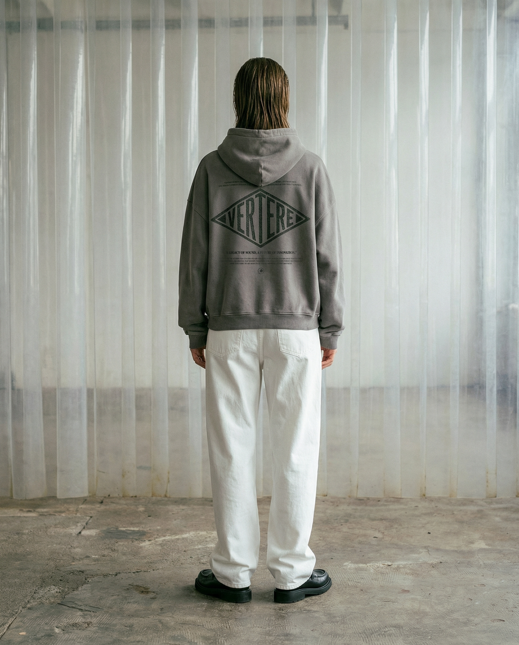 CORPORATE LOGO HOODIE - WASHED LAVA