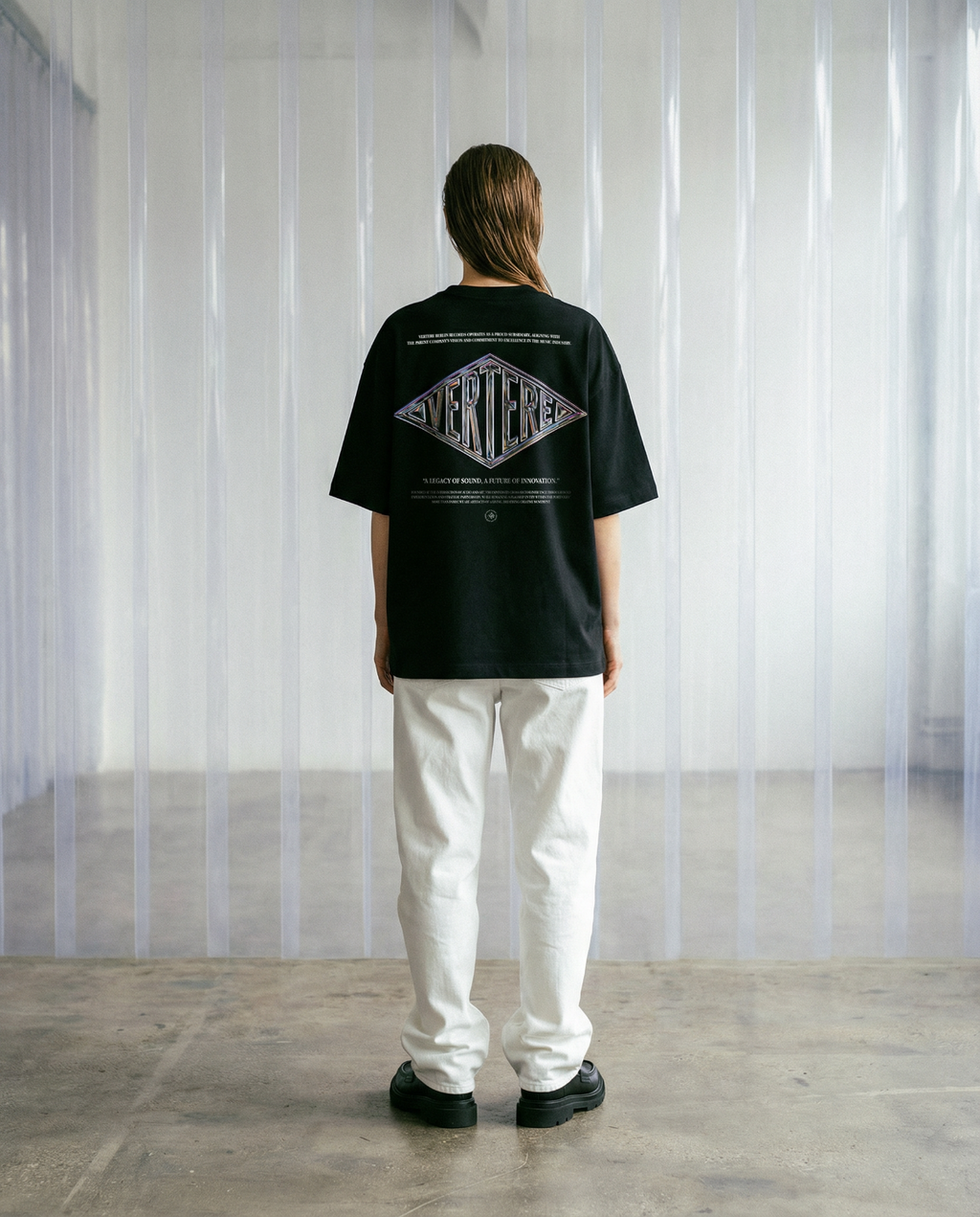 CORPORATE LOGO T-SHIRT - BLACK