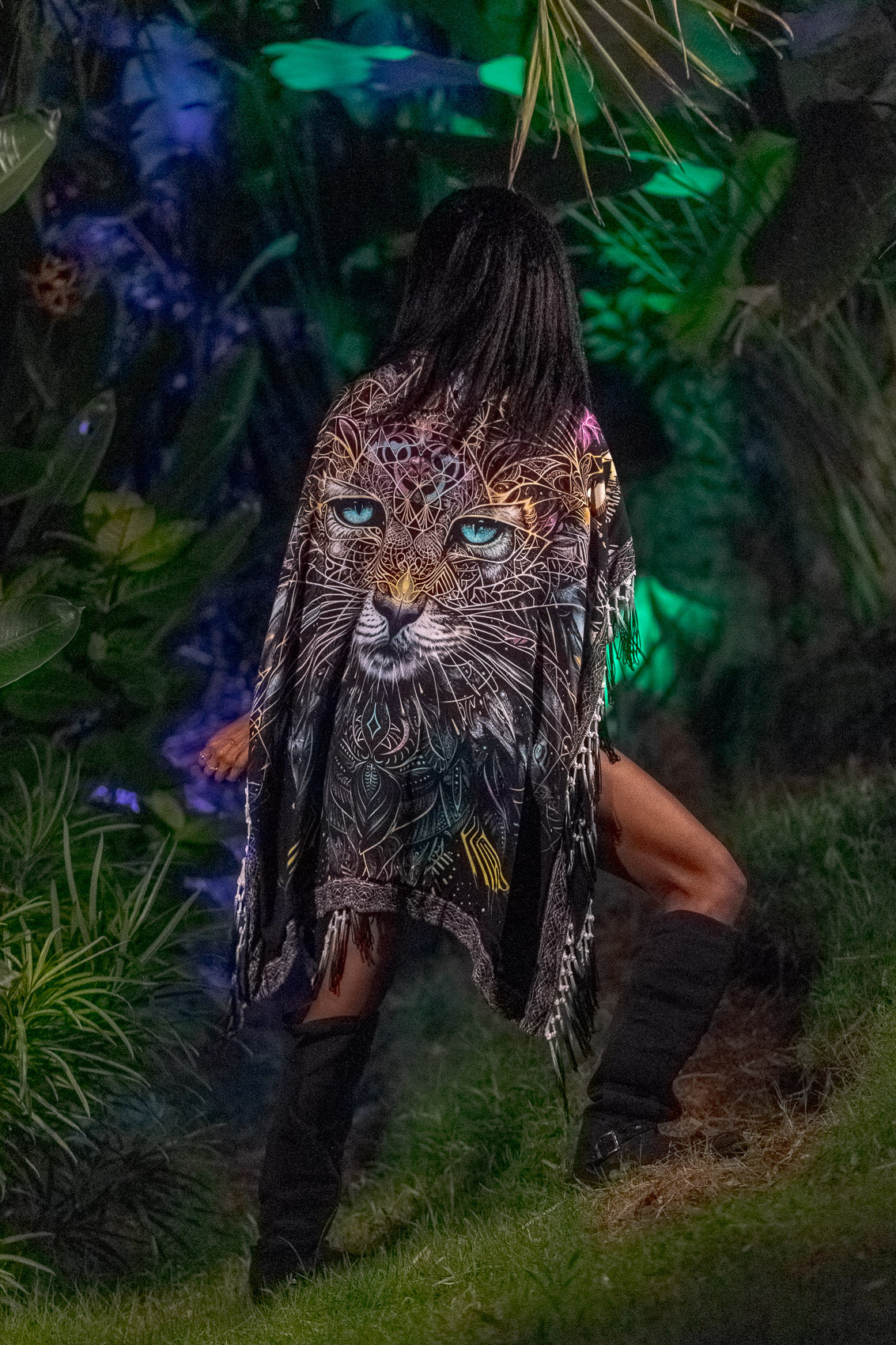 Cosmicat Fringe Poncho