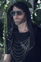 Cosmic Druid Laser Cut Chain Hood