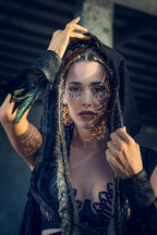 Cosmic Druid Laser Cut Chain Hood