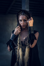 Cosmic Druid Laser Cut Chain Hood