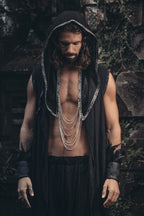 Cosmic Druid Laser Cut Chain Hood