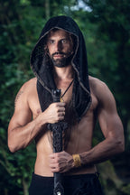 Cosmic Druid Laser Cut Chain Hood