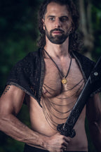 Cosmic Druid Laser Cut Chain Hood