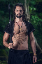 Cosmic Druid Laser Cut Chain Hood