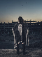 Cosmic Mandala Fringe Poncho