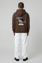 DGTL X VERTERE SYSTEM SHOCK HOODIE - COFFEE