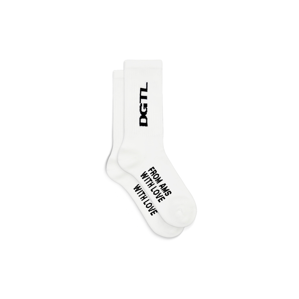 DGTL X VERTERE UNITY TENNIS SOCKS - WHITE
