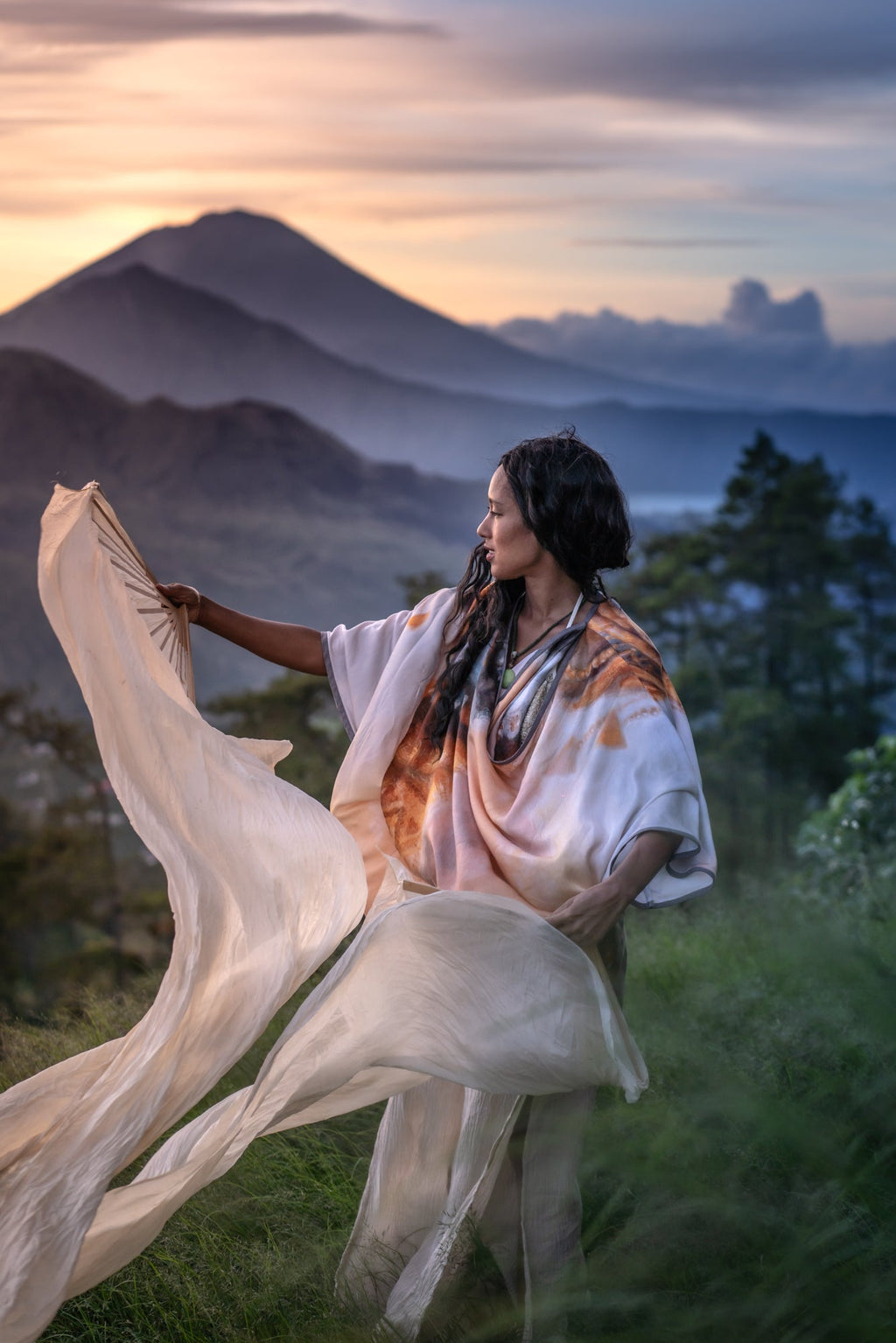 Dawn's Witness Kimono- Autumn Skye Wearable Art