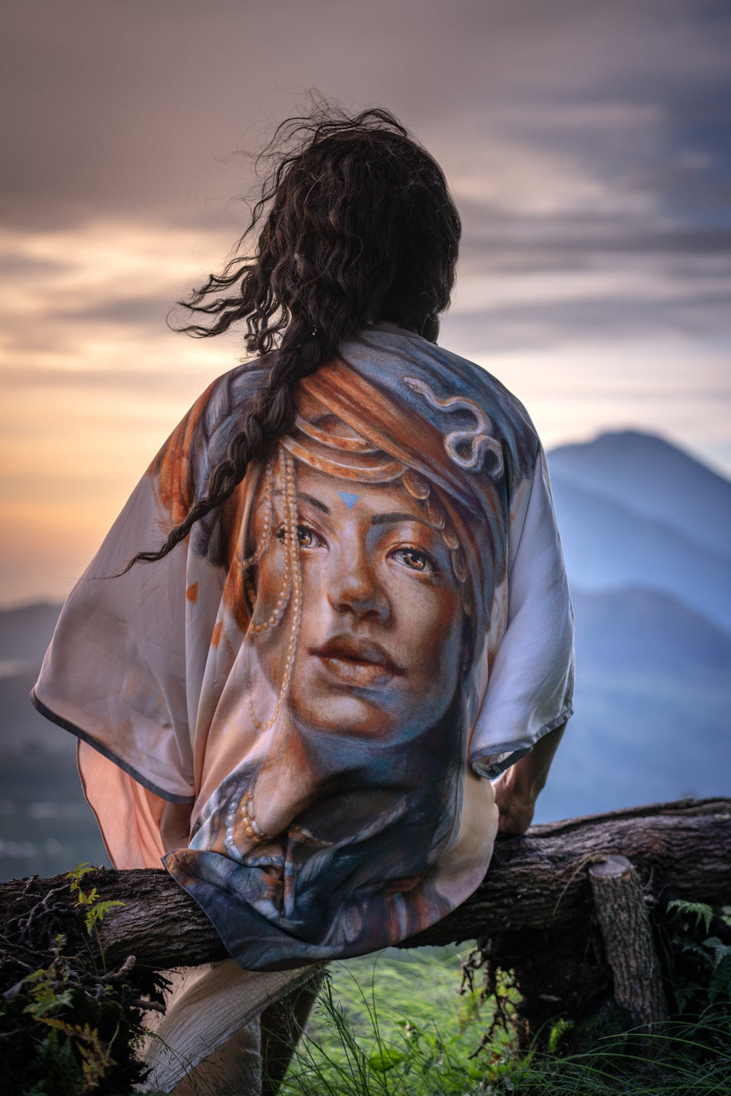 Dawn's Witness Kimono- Autumn Skye Wearable Art