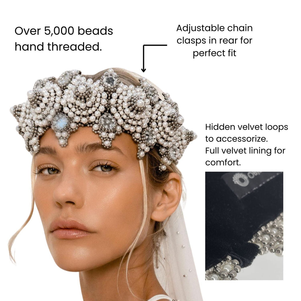Eingana Beaded Modular Luxury Crown - 4 Colors