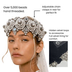 Eingana Beaded Modular Luxury Crown - 4 Colors
