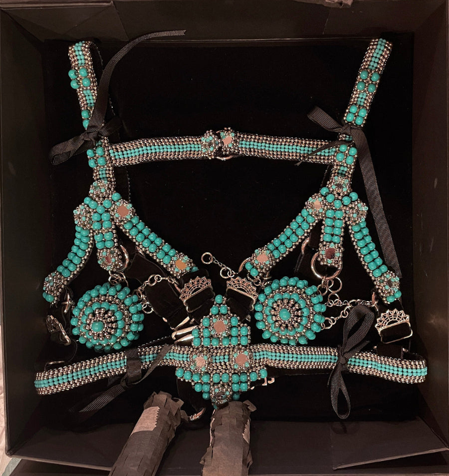 Elohim Harness LIMITED EDITION TURQUOISE Size S Only