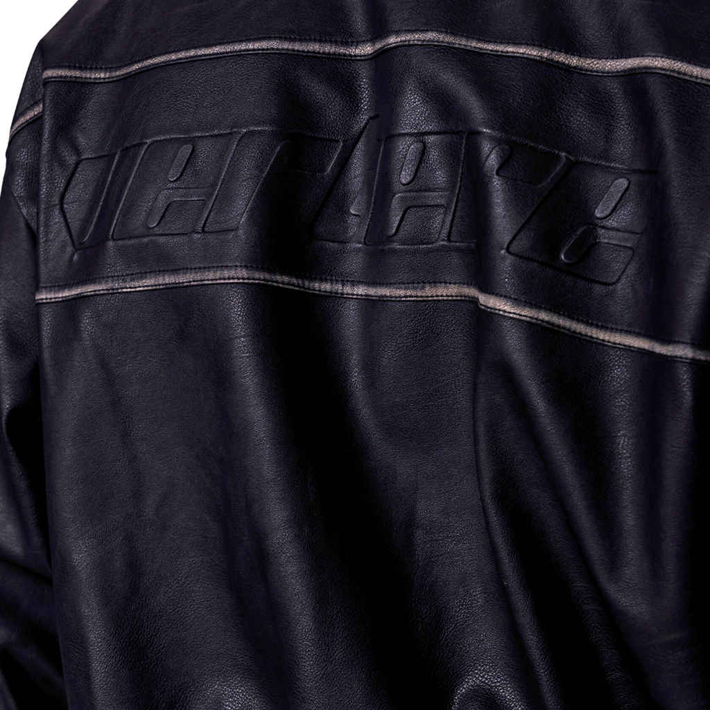 ENIGMA LEATHER JACKET - BLACK
