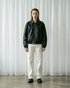 ENIGMA LEATHER JACKET - BLACK