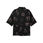 FORGET ME NOT VISCOSE SHIRT - BLACK