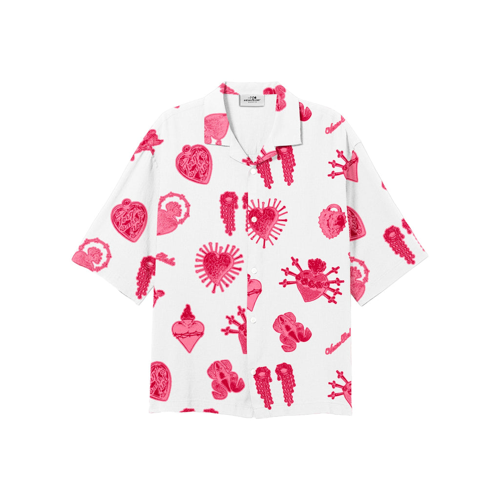 FORGET ME NOT VISCOSE SHIRT - WHITE