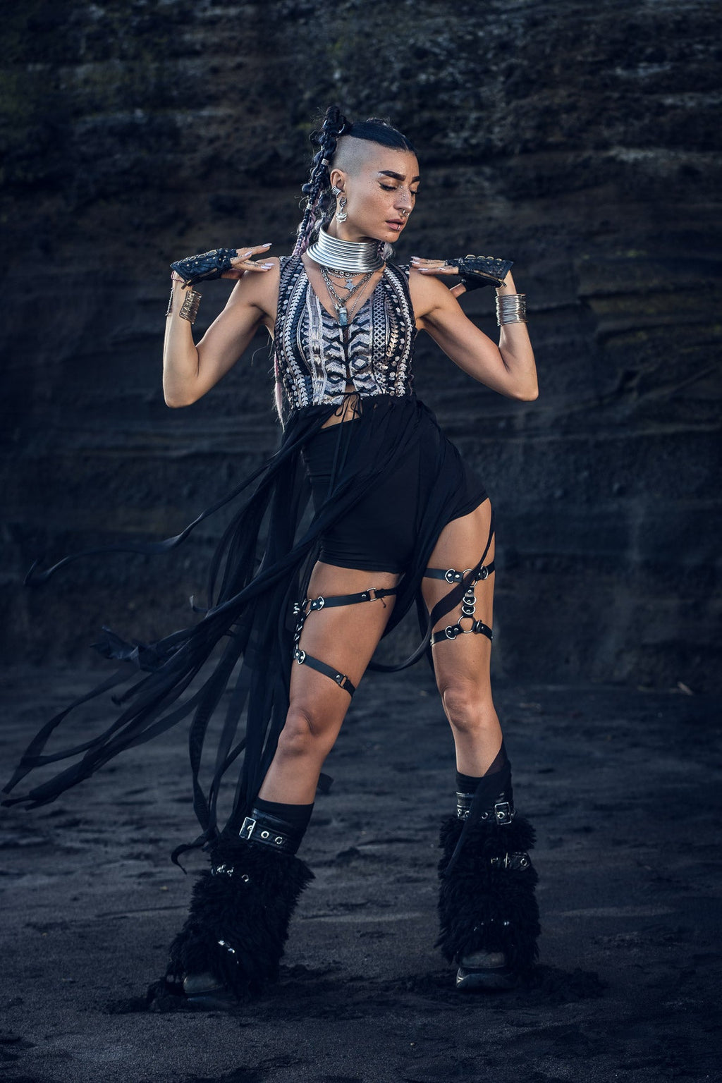 Nyx Sequin Fringe Top