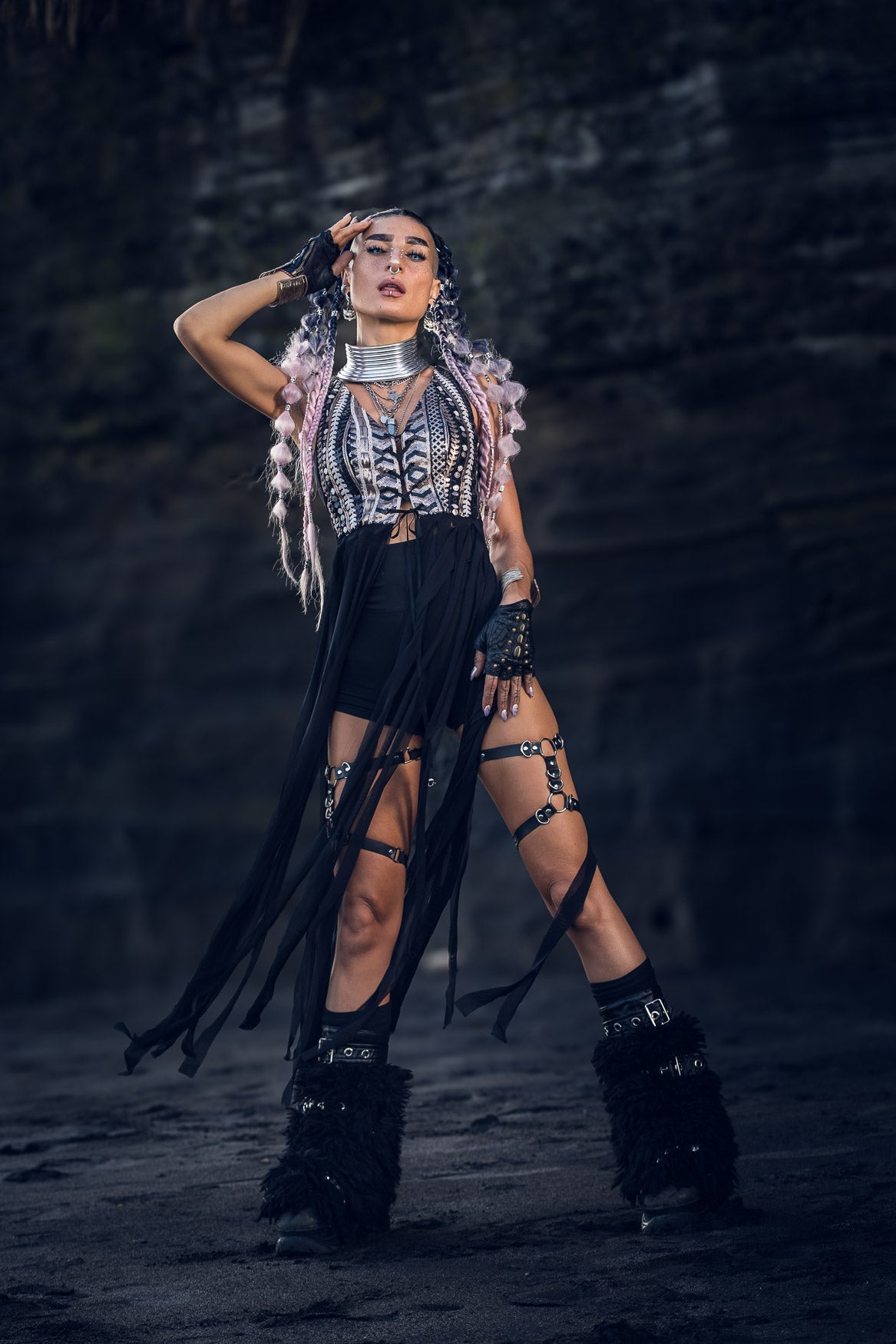 Nyx Sequin Fringe Top