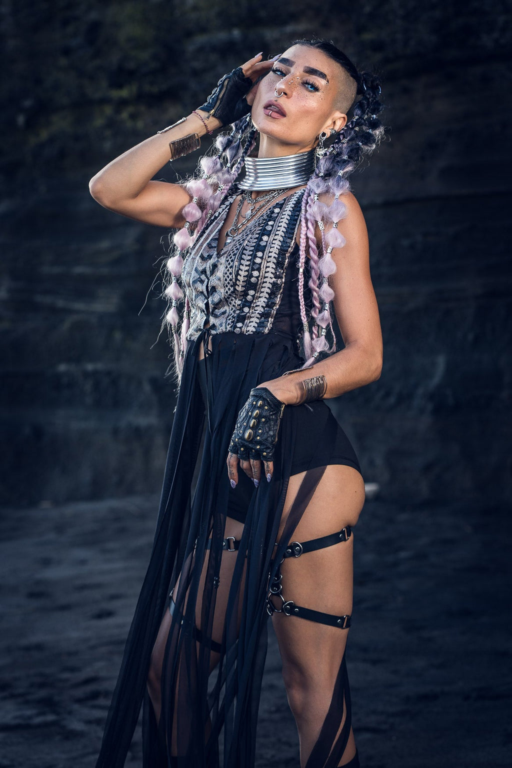 Nyx Sequin Fringe Top