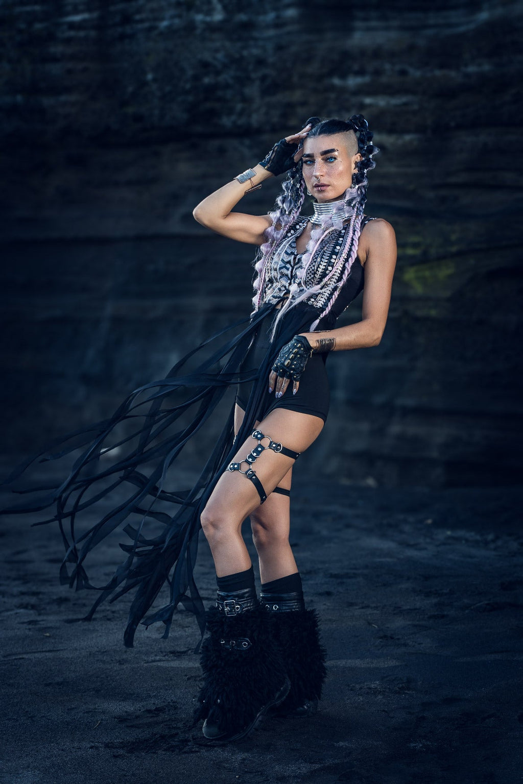 Nyx Sequin Fringe Top