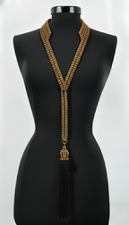Beaded Tailored Collar with Removable Tie- 6 Looks in 1