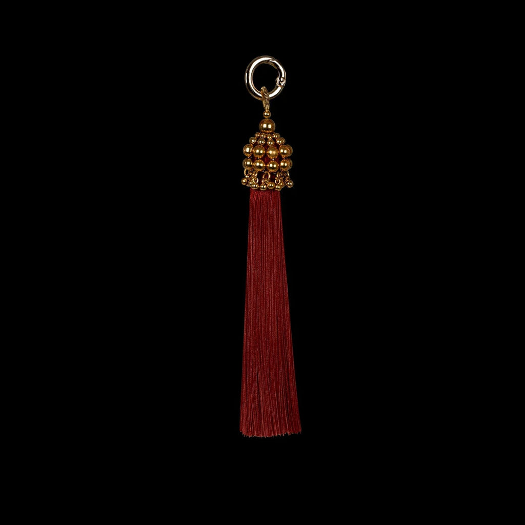 5" Gold Cap Polyester Tassel - 5 color variations