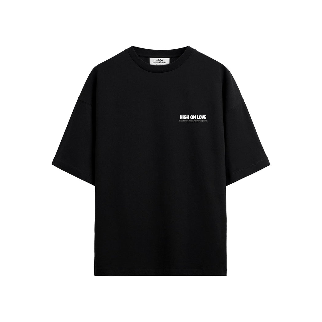 HIGH ON LOVE T-SHIRT - BLACK