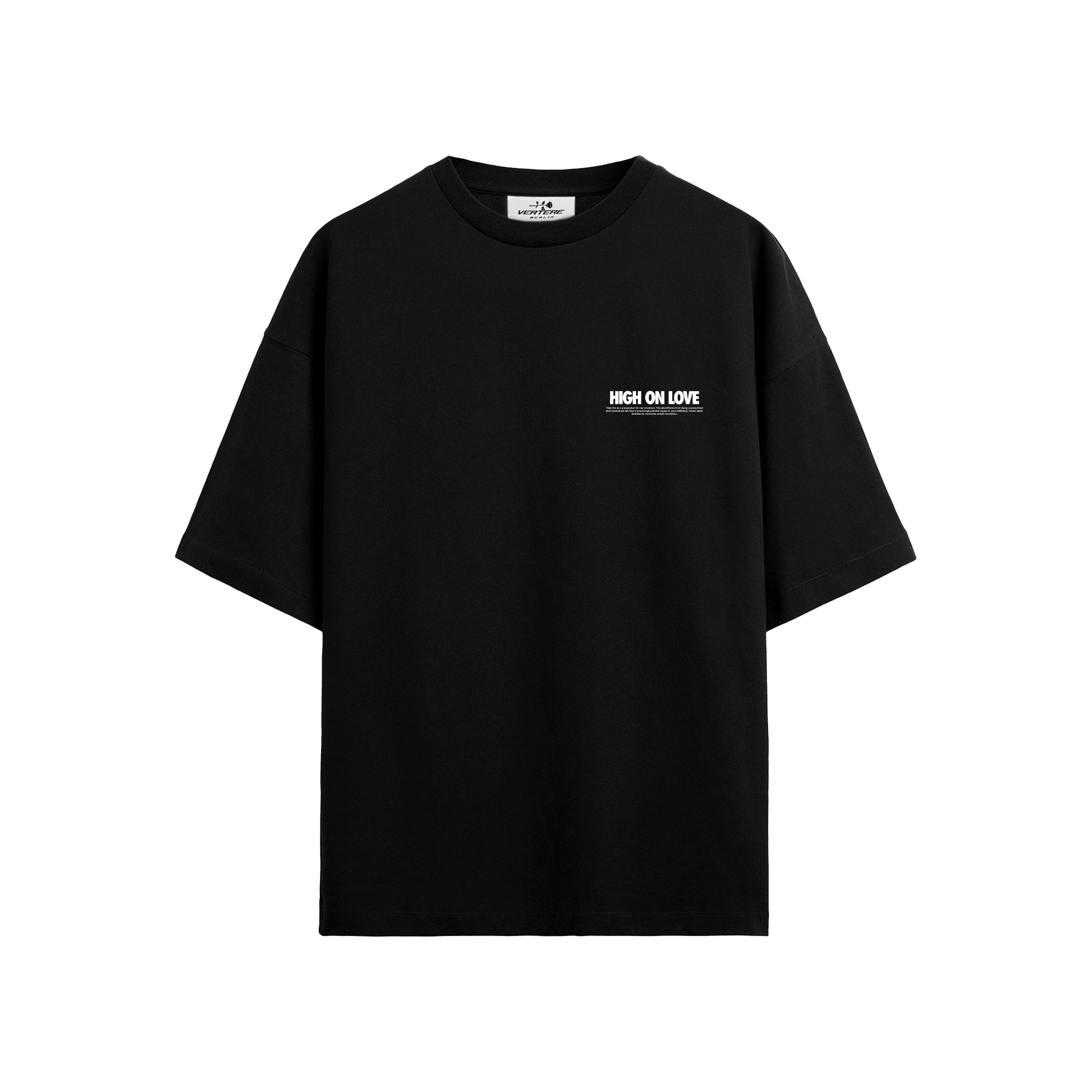 HIGH ON LOVE T-SHIRT - BLACK