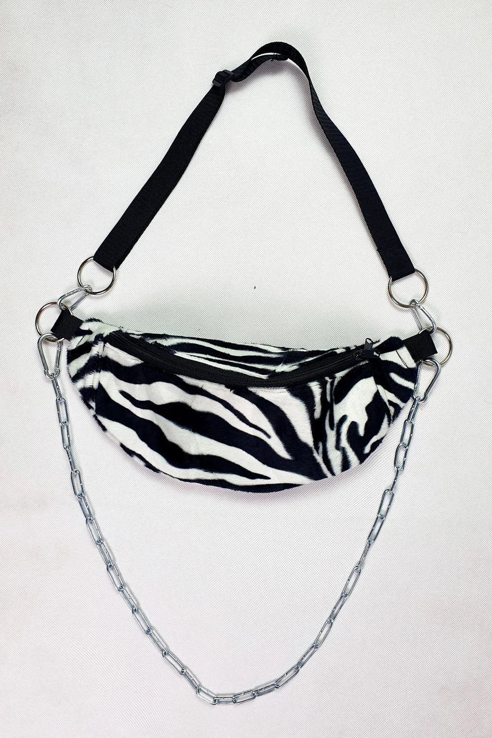 Princess Tiramisu - Fluffy fanny pack - Zebra print